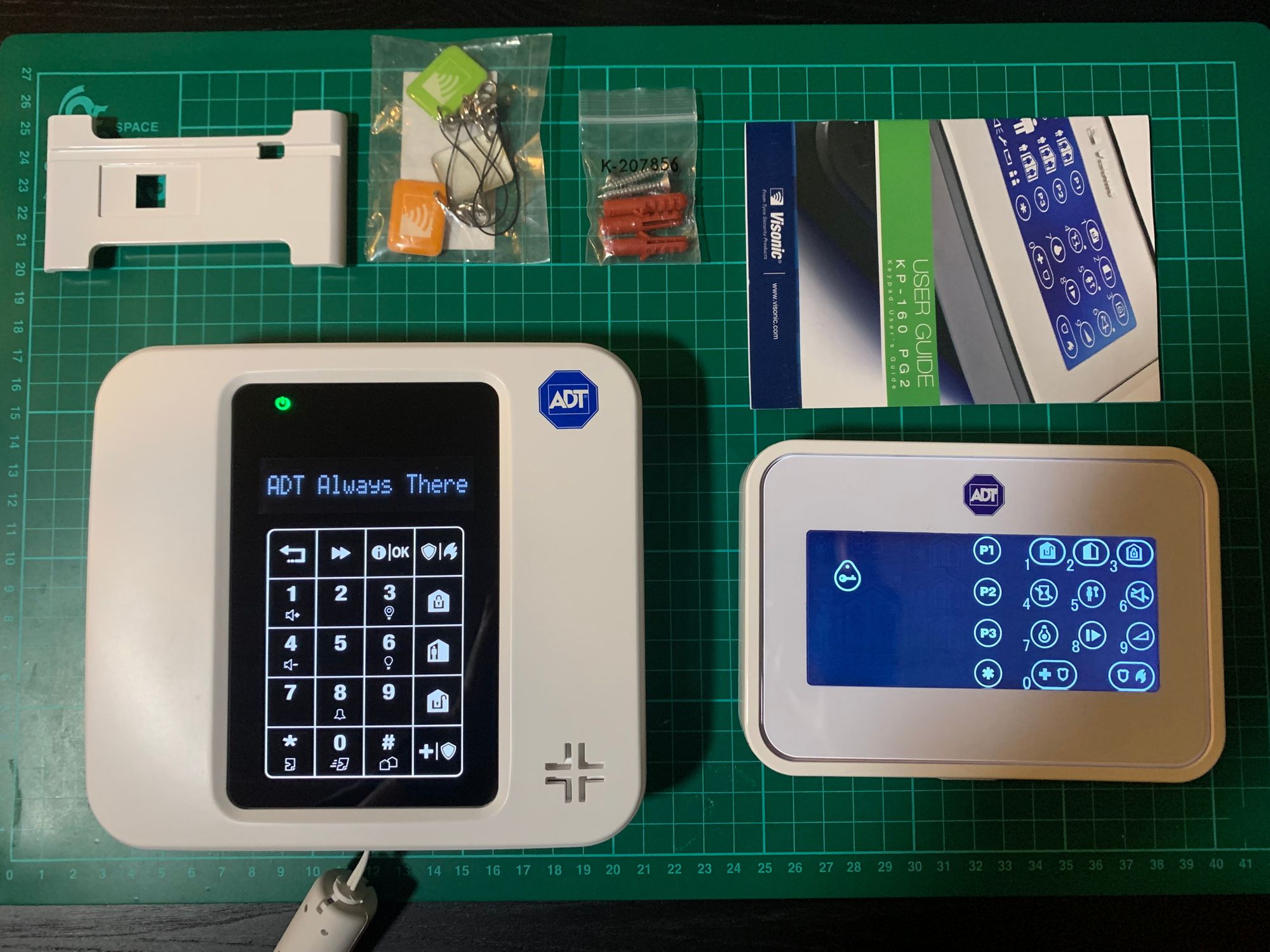 The burglar alarm system we used as part of the practical session.