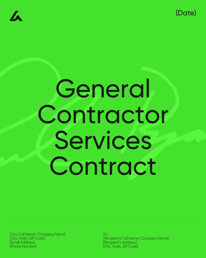 General Contractor Services Contract