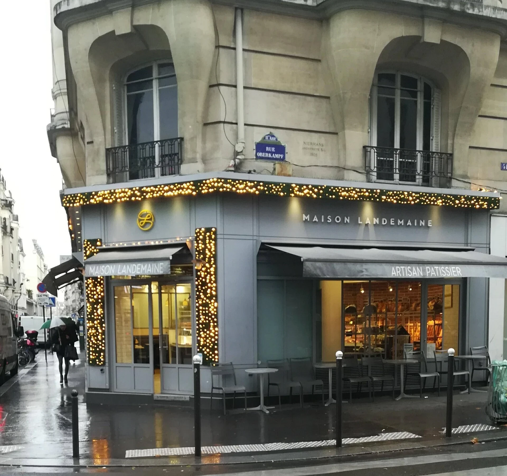 Maison Landemaine, 41 rue Oberkampf, photographiée en novembre 2017.