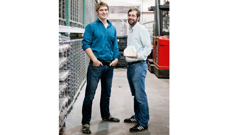 Eben Bayer and Gavin McIntyre, Ecovative co-founders (Ecovative)