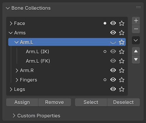 Bone collections in Blender 4.1 are hierarchical, allowing your rigging process to be more organized.