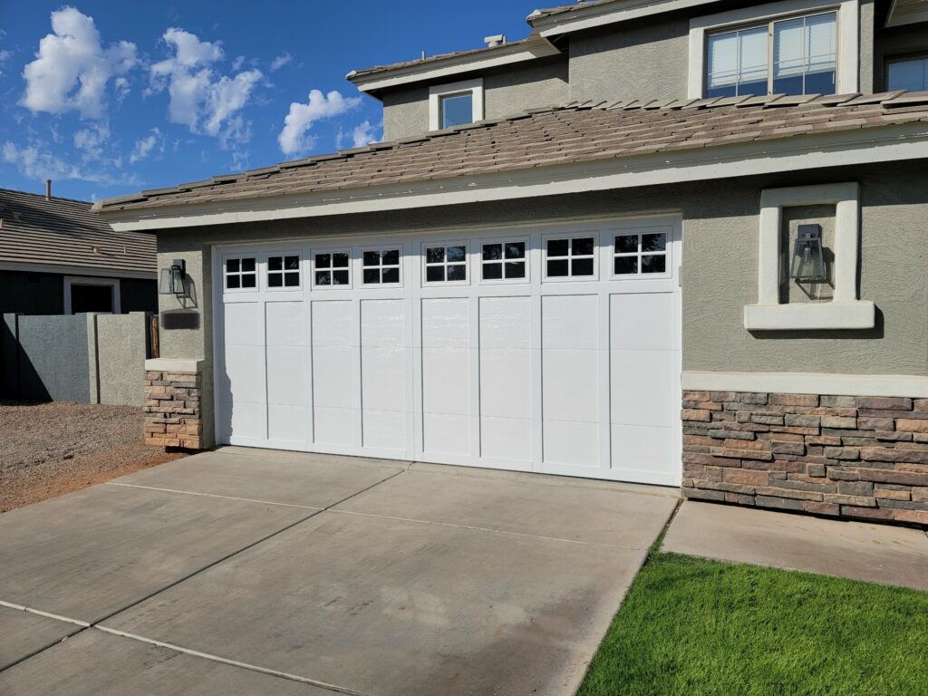 Carriage style garage door