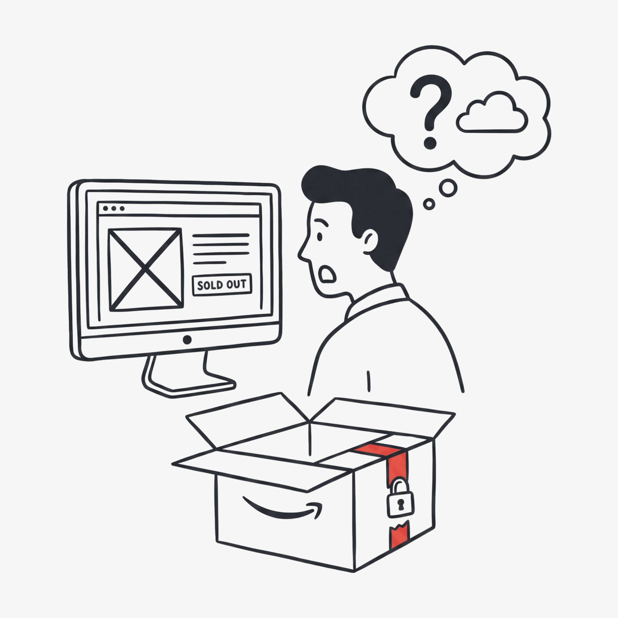 Illustration of a broken or unclear progress graph with question mark, symbolizing lost momentum and unclear progress.