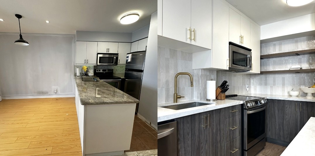 Before and After Modern Kitchen Remodel
