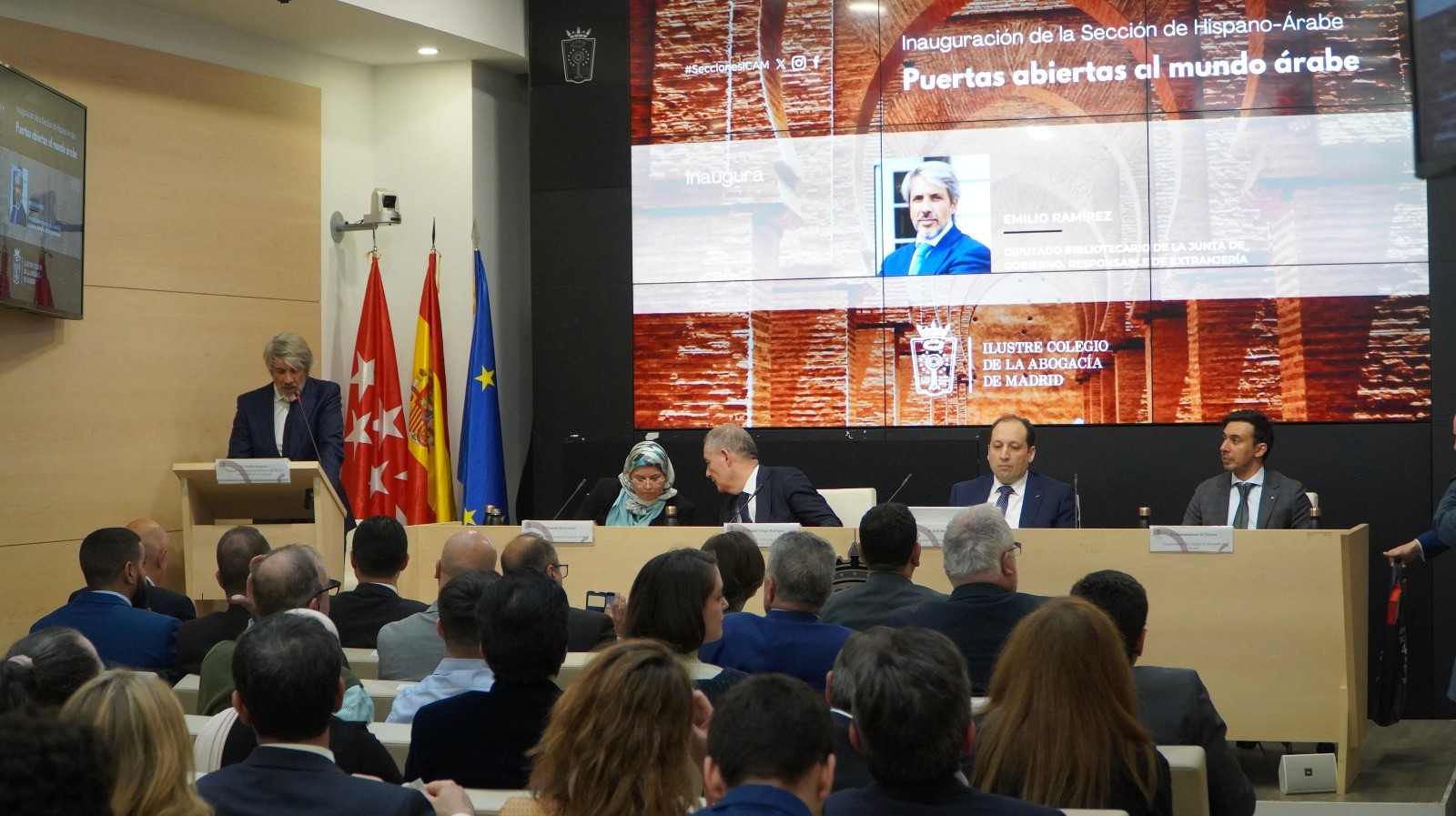 inauguración de la sección Hispano-Árabe del ICAM