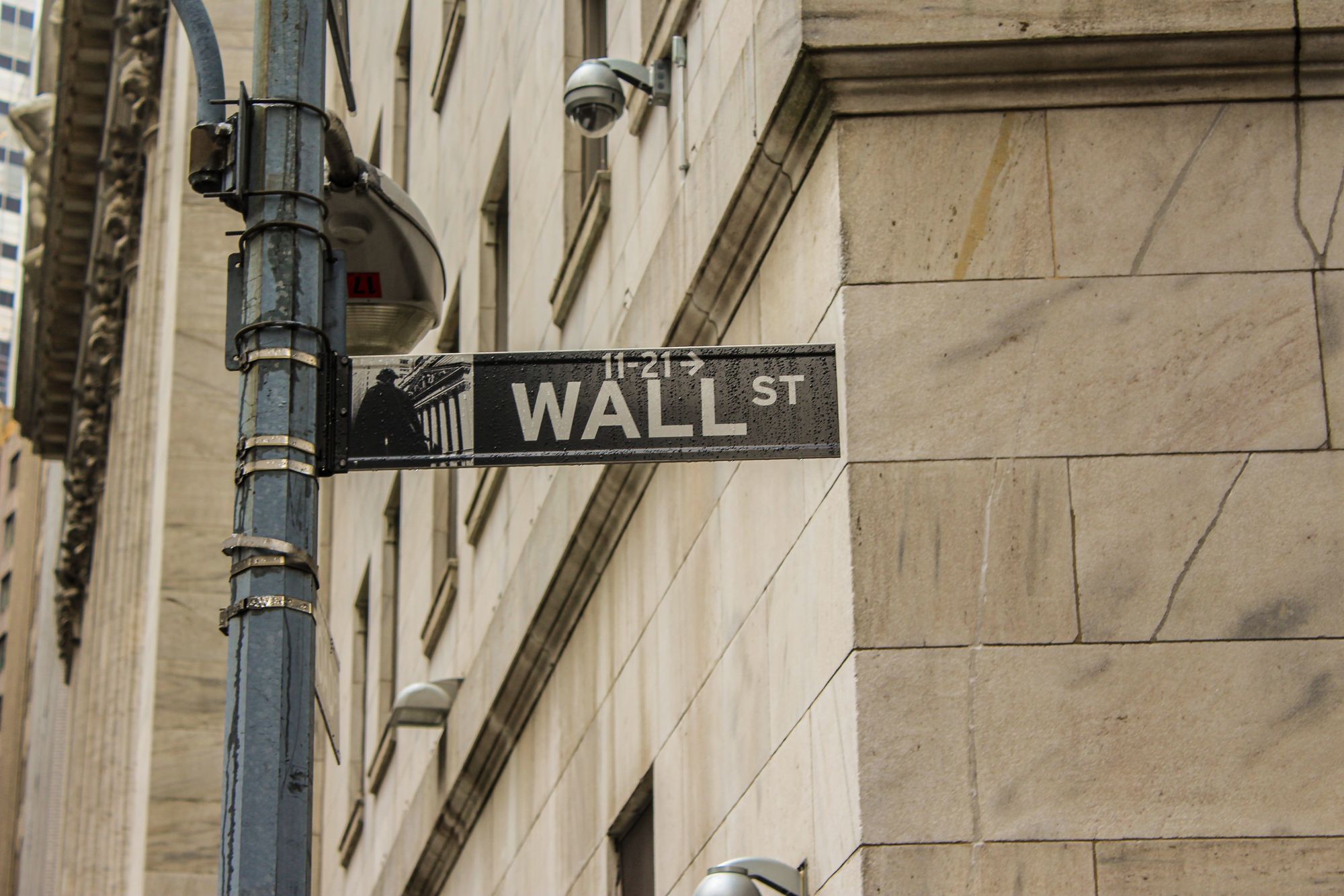 Wall Street sign in New York City