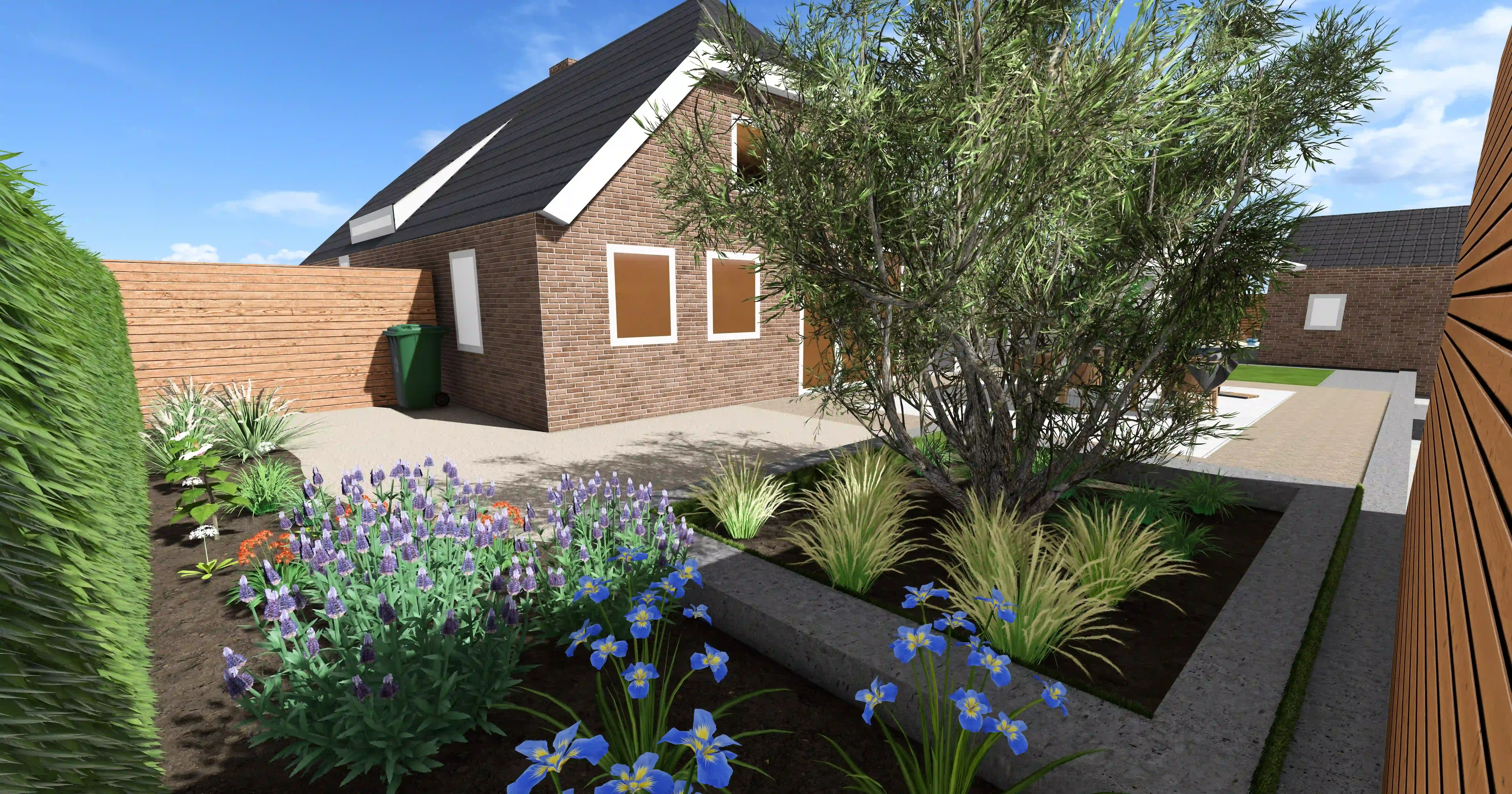 Fotorealistisch 3D-tuinontwerp voor villa in Heumen door Hoveniersbedrijf Star Landscaping
