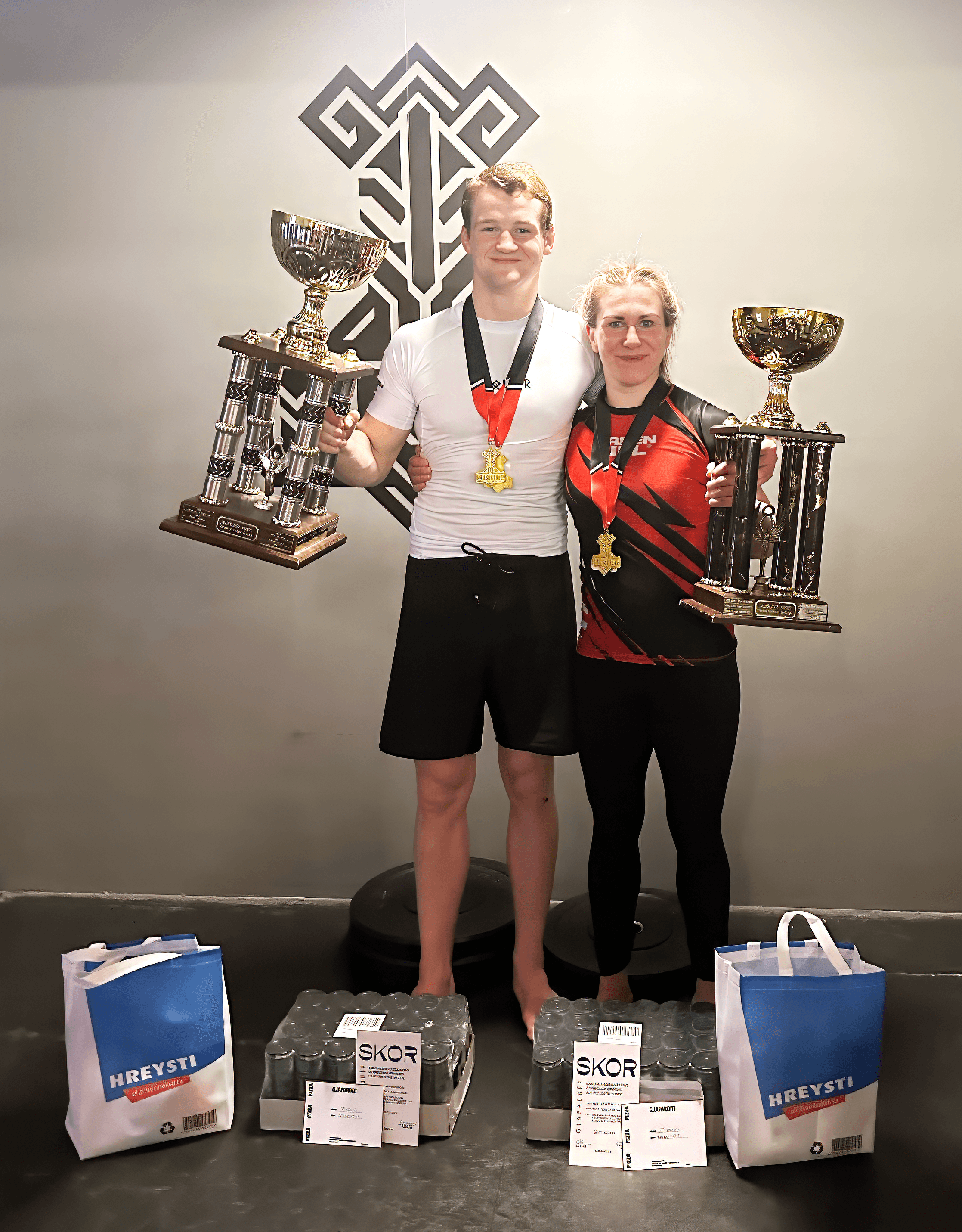 Stefán Fanna og Imma Helga úr Mjölnir sigruðu m.a. opnu flokkana