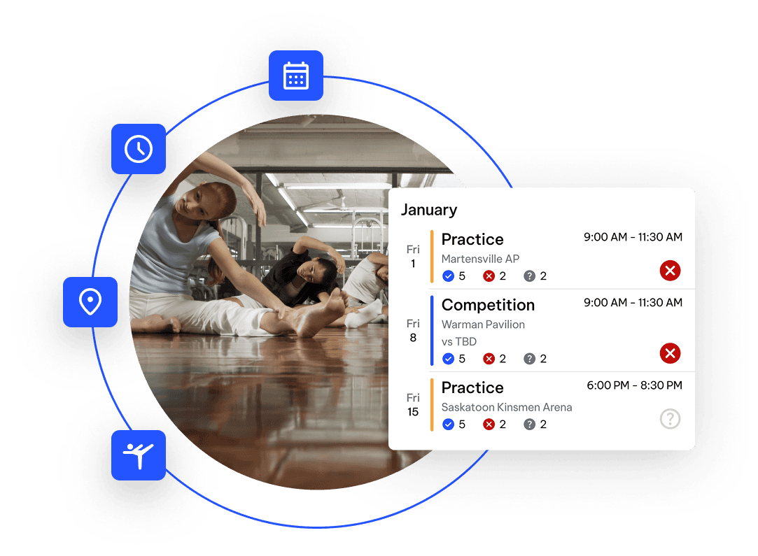 Dance Studio Scheduling Screenshot