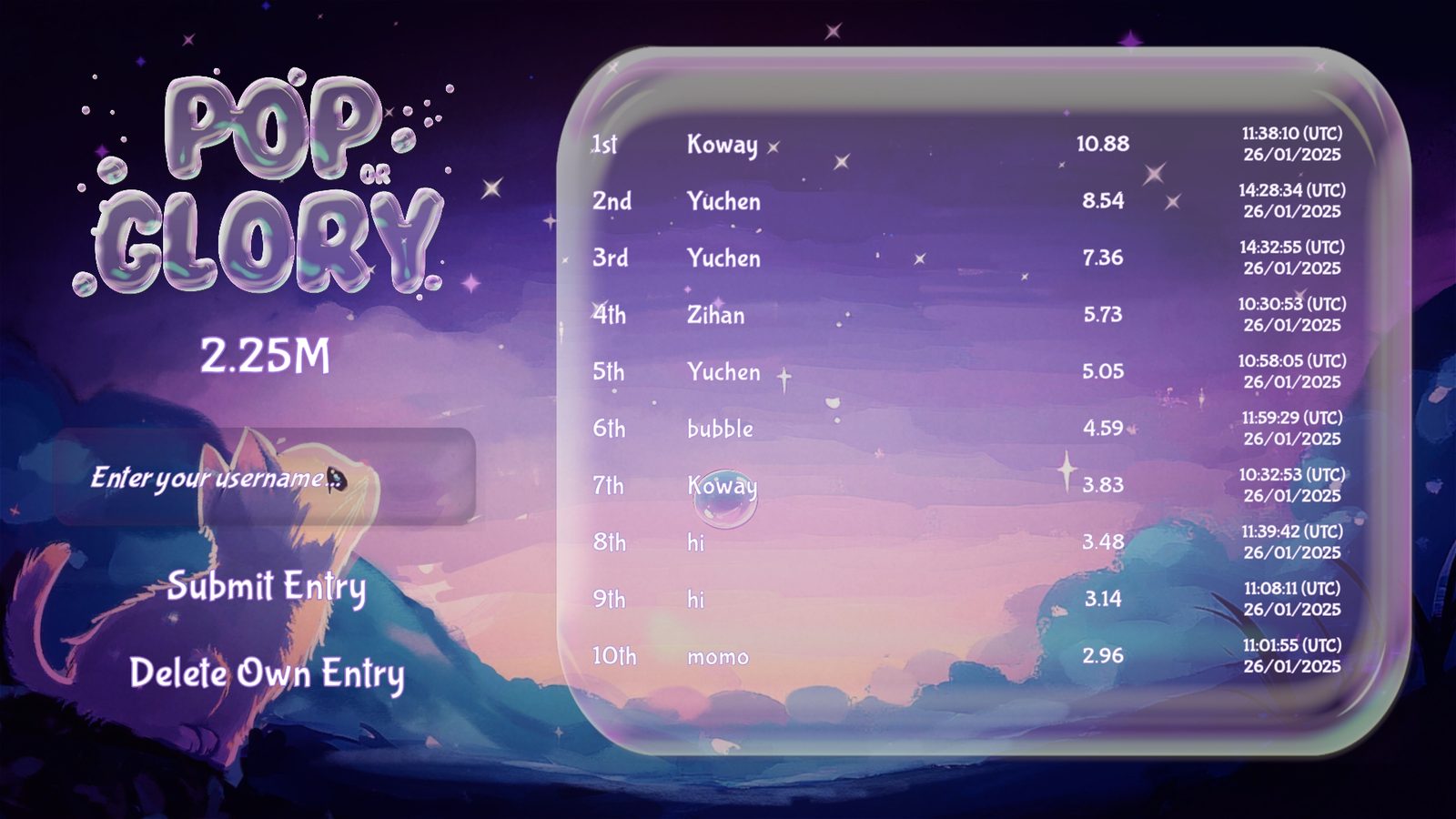 Pop or Glory gameplay screenshot