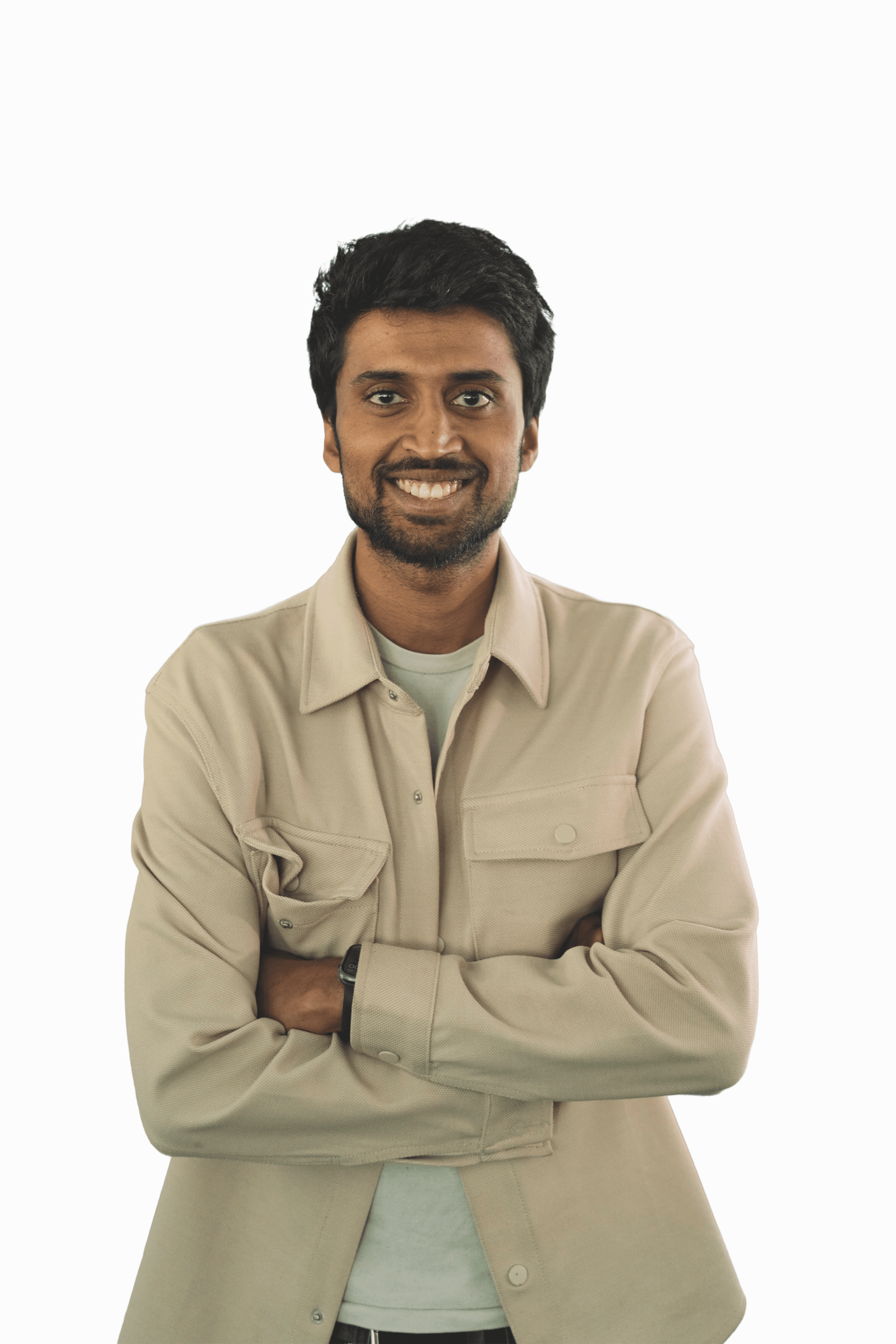 Portrait of portfolio creator – front view