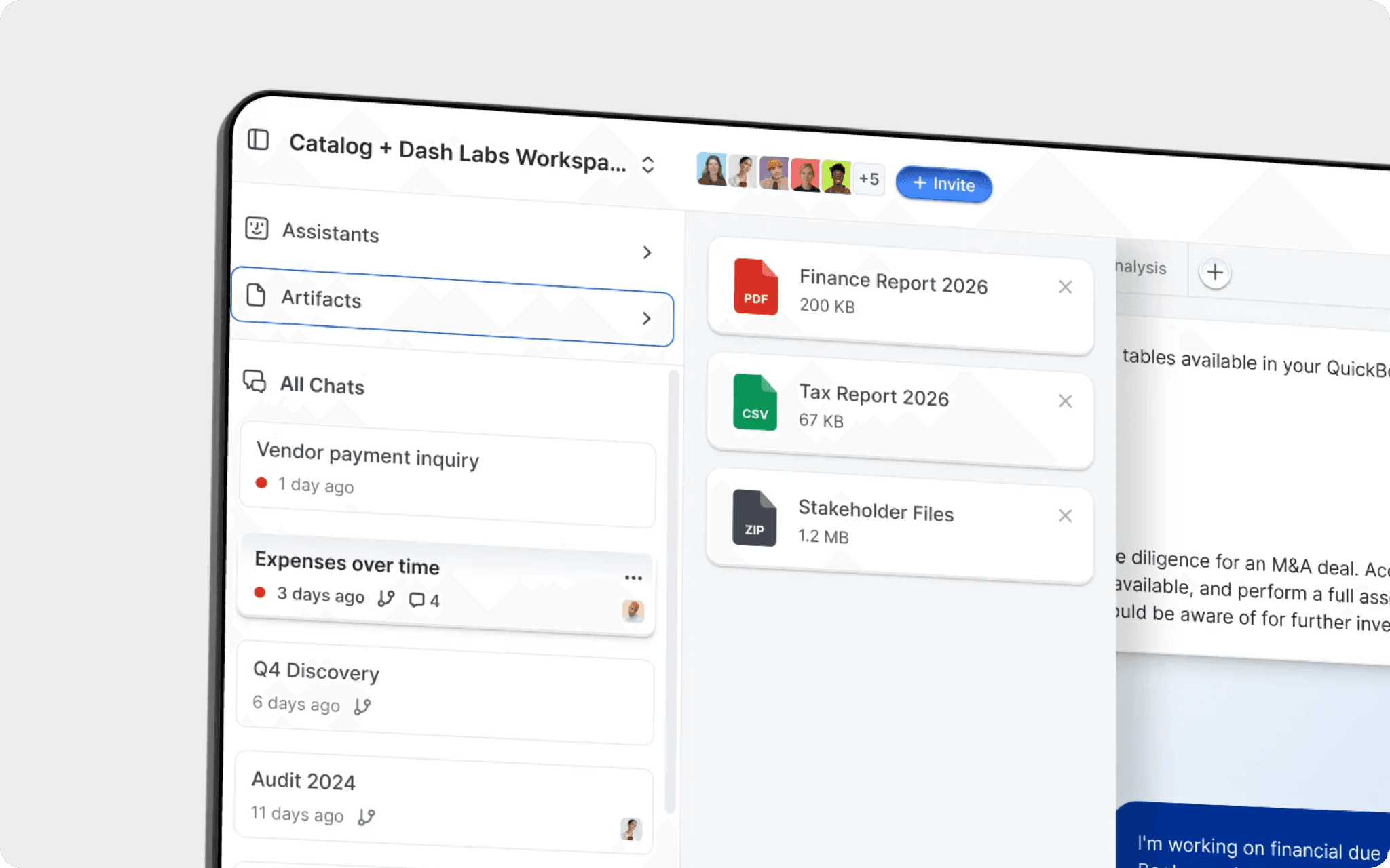 User Interface Screen on desktop view