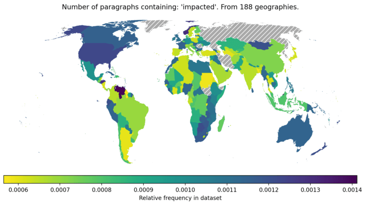 Searching ‘impacted’ by comparison.