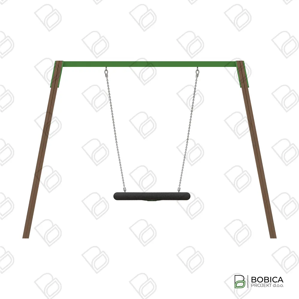 Drvena ljuljačka s košarom "SkyNest"