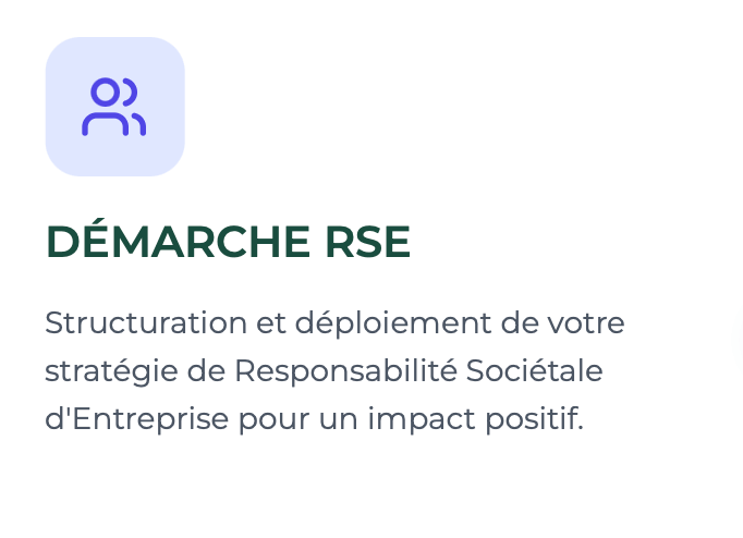 Illustration de la démarche RSE : structuration et mise en œuvre d’une stratégie de responsabilité sociétale pour générer un impact positif.