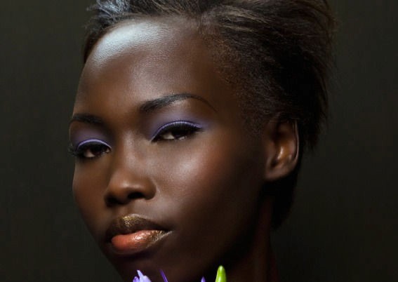 Portrait of a woman with smooth, radiant skin