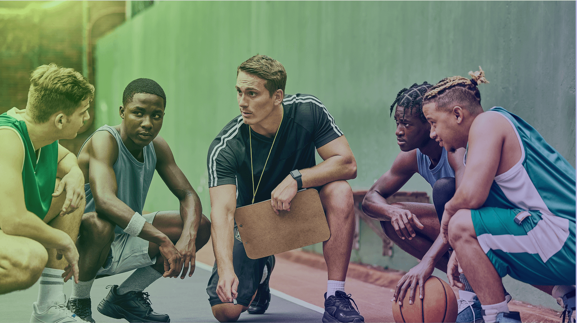 Coache with Athletes