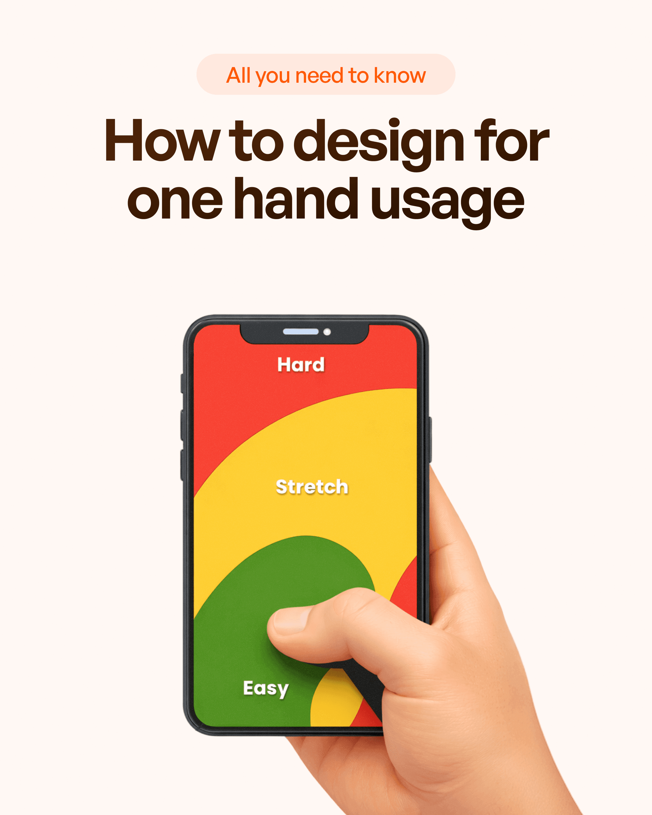 Hand illustration holding smartphone