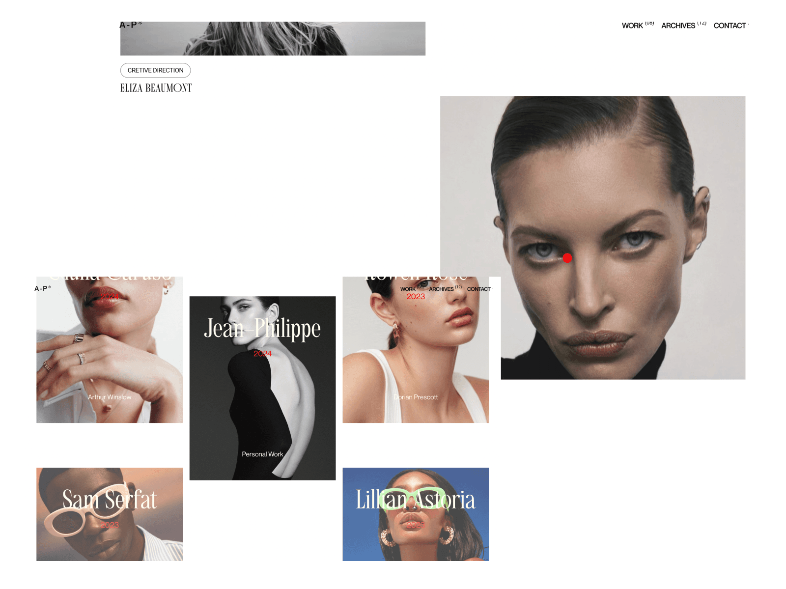 A Photography Framer template with a minimalist design