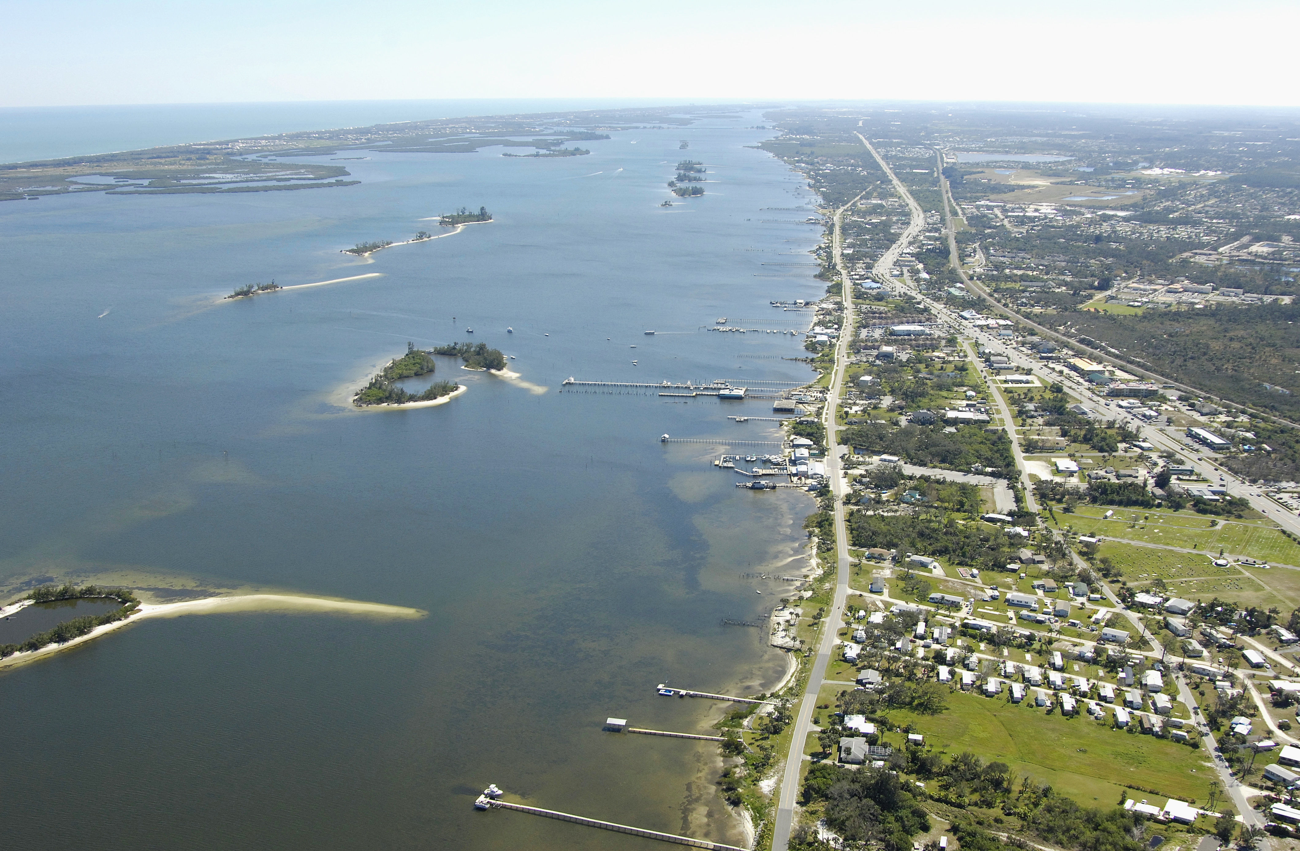 Sebastian inlet drone shot