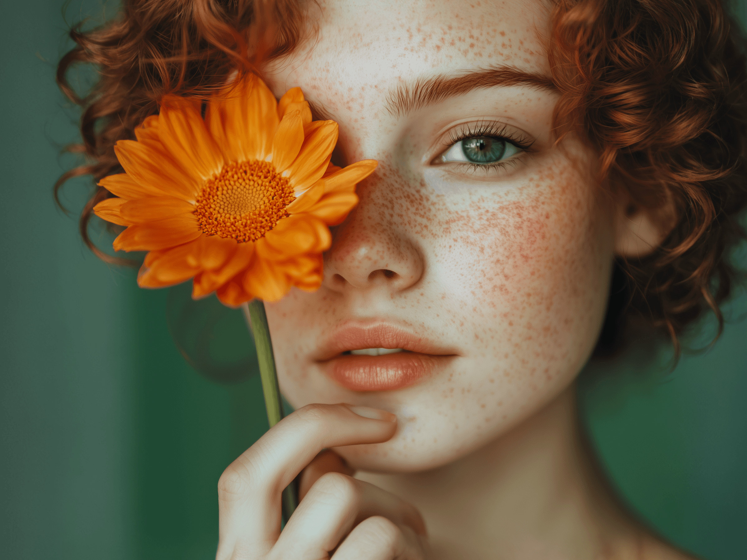 L'OISEAU DÉ — skincare category section featuring a model with nourishing products
