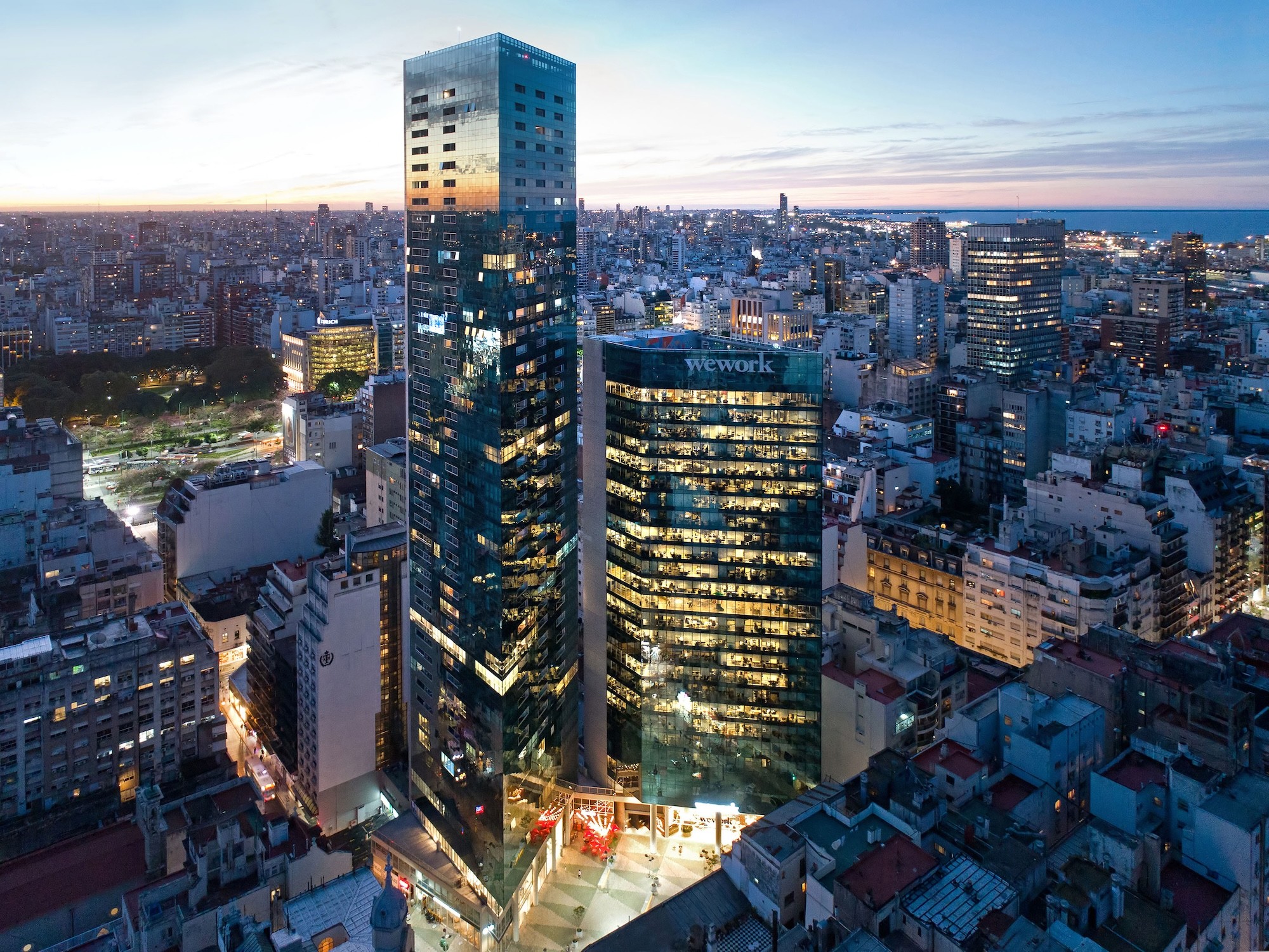 Imagen de las torres Bellini en Buenos Aires