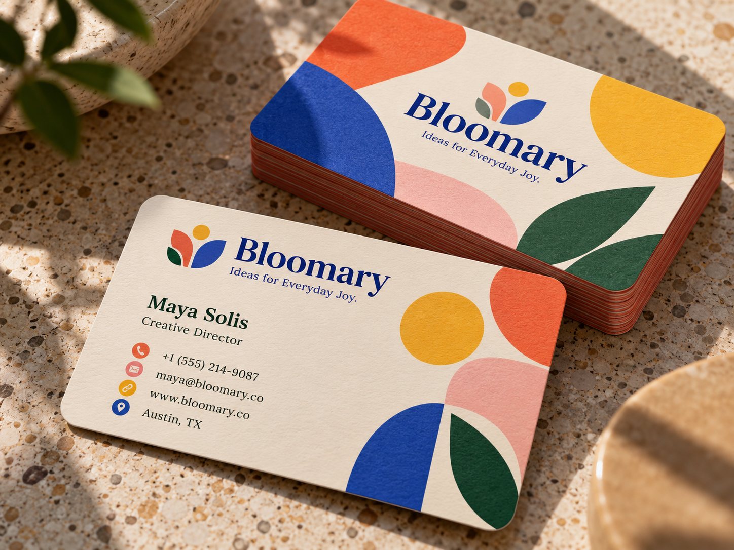 Bloomary Business Card concept design by MCDNS