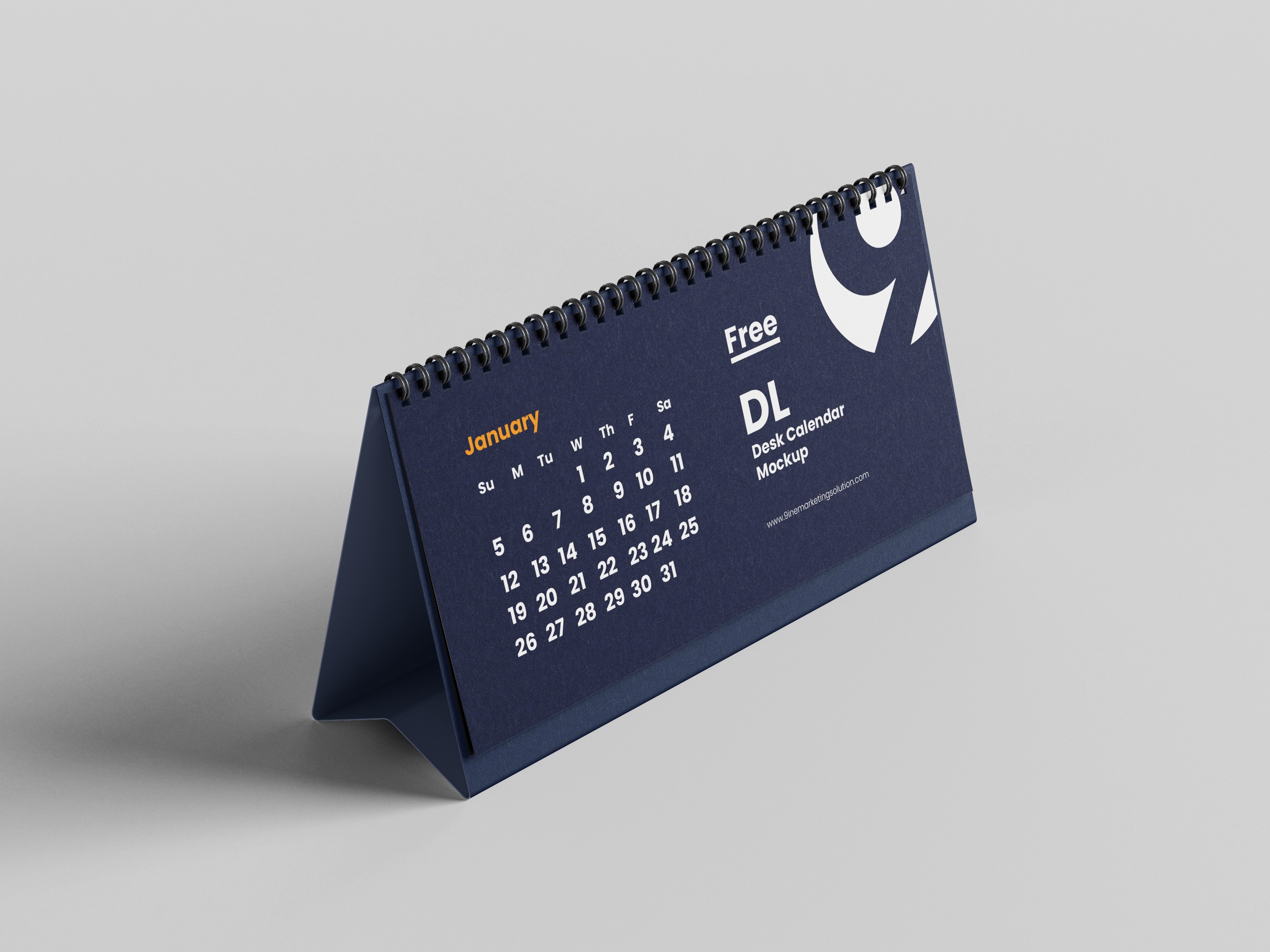 Free Desk Calendar Mockup