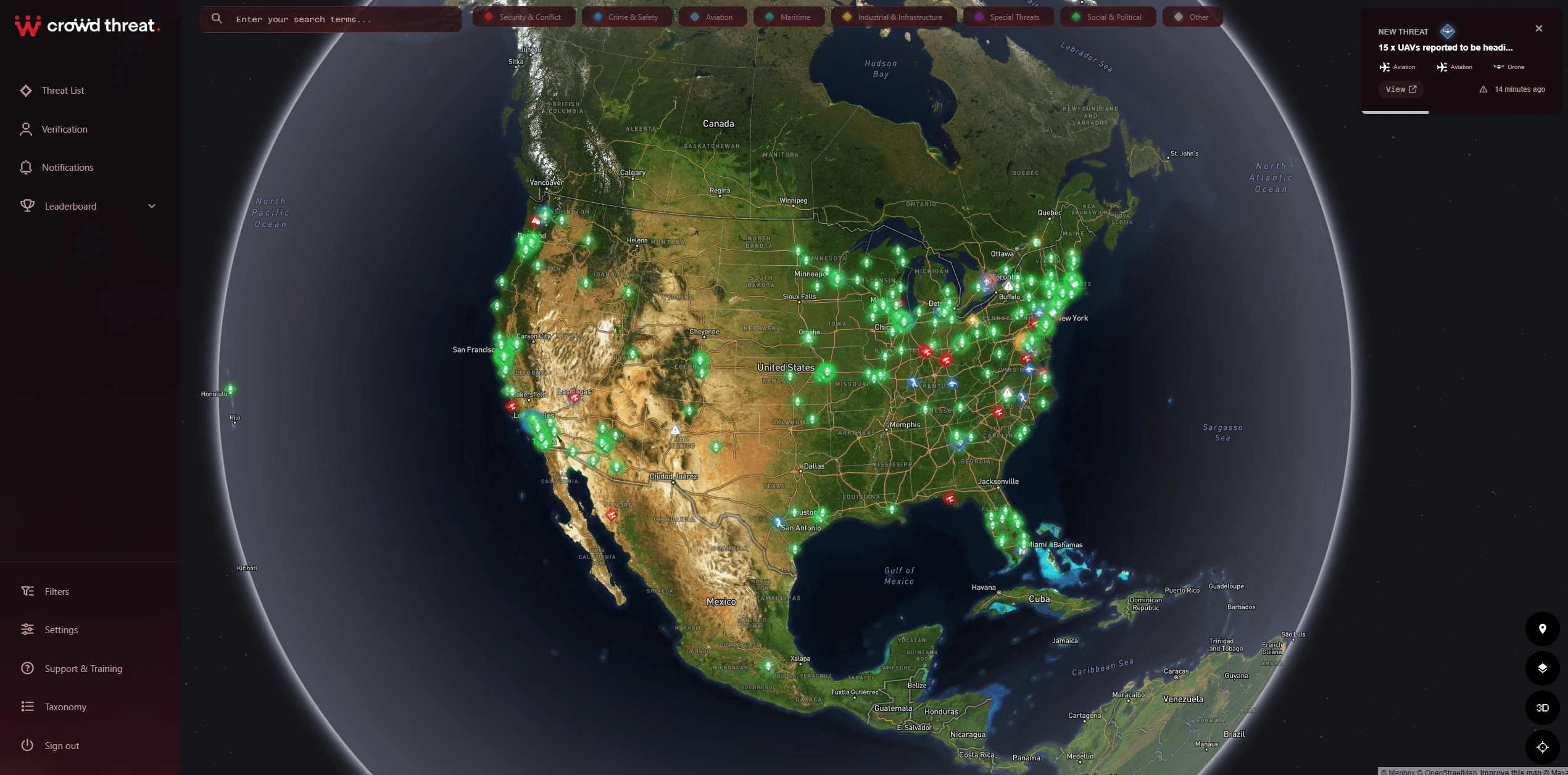 Crowd Threat — local eyes on global threats