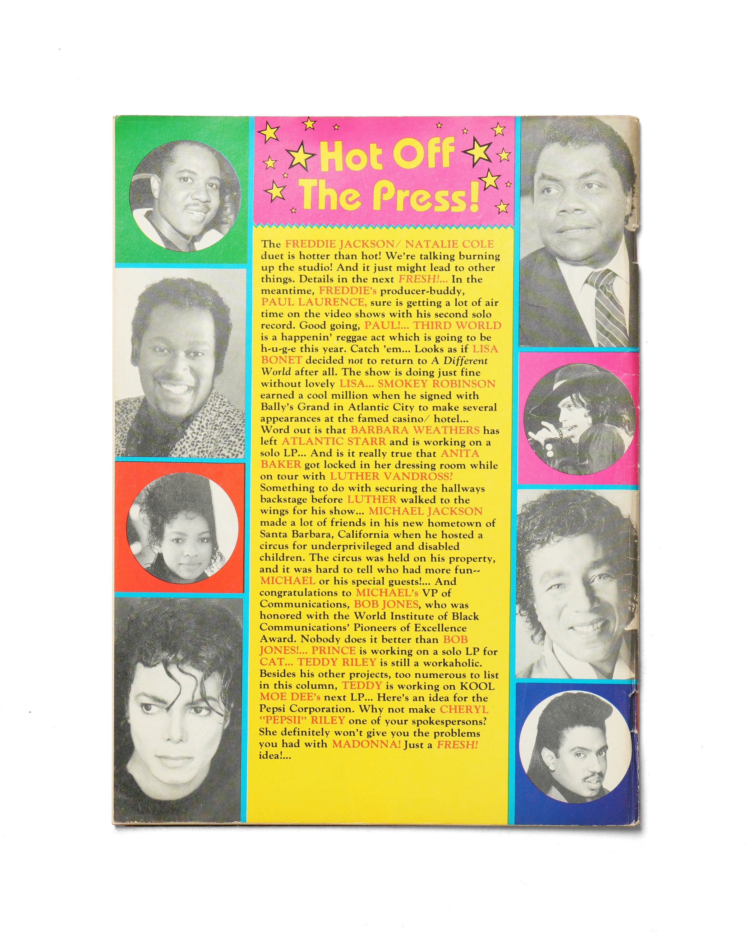Fresh - June 1989 - Back Cover