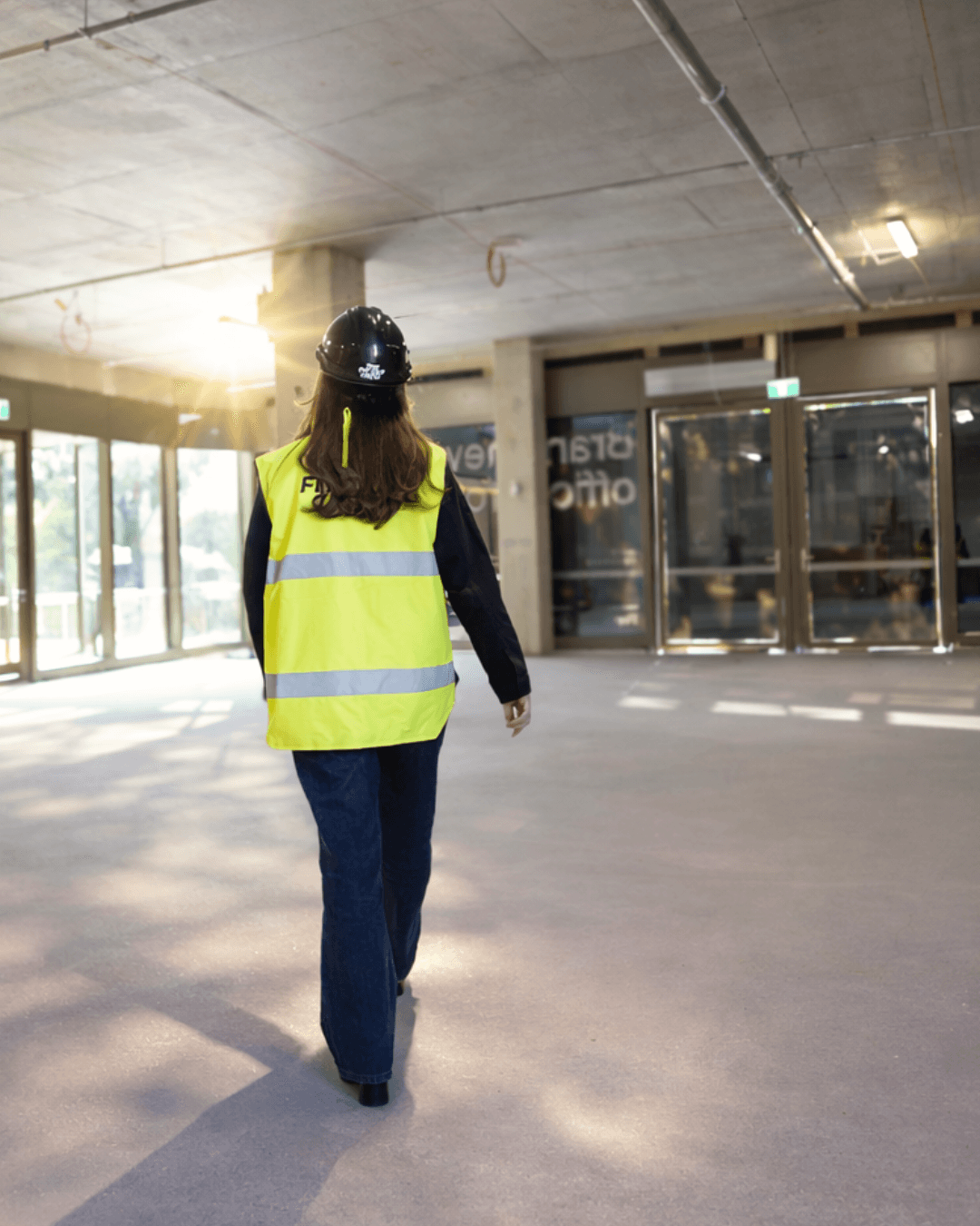 Minimalist investment fund landing page with orange and black shapes.
