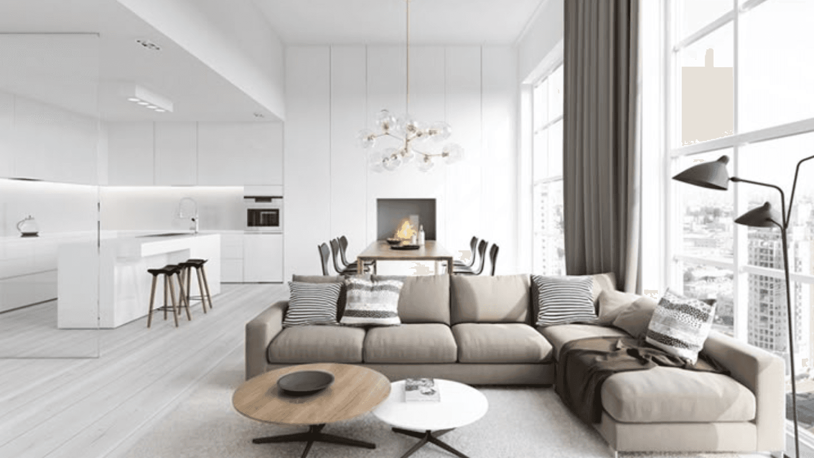 Contemporary Clean-Lined Duplex
