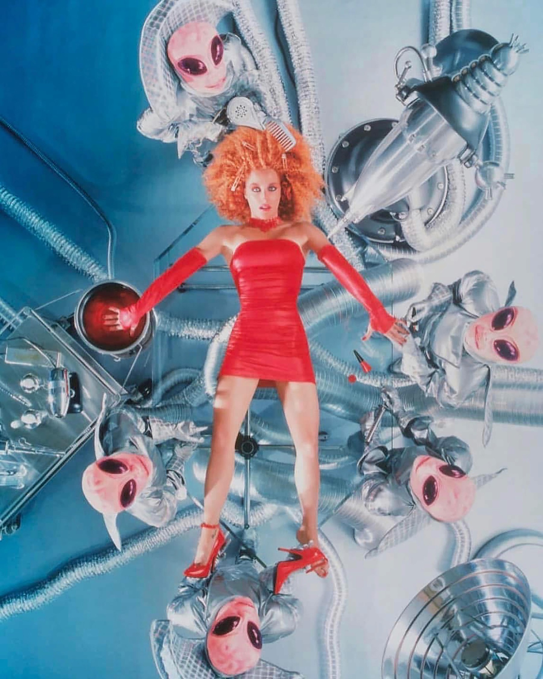 A photo by David LaChappelle from a 90's X-Files promo photoshoot