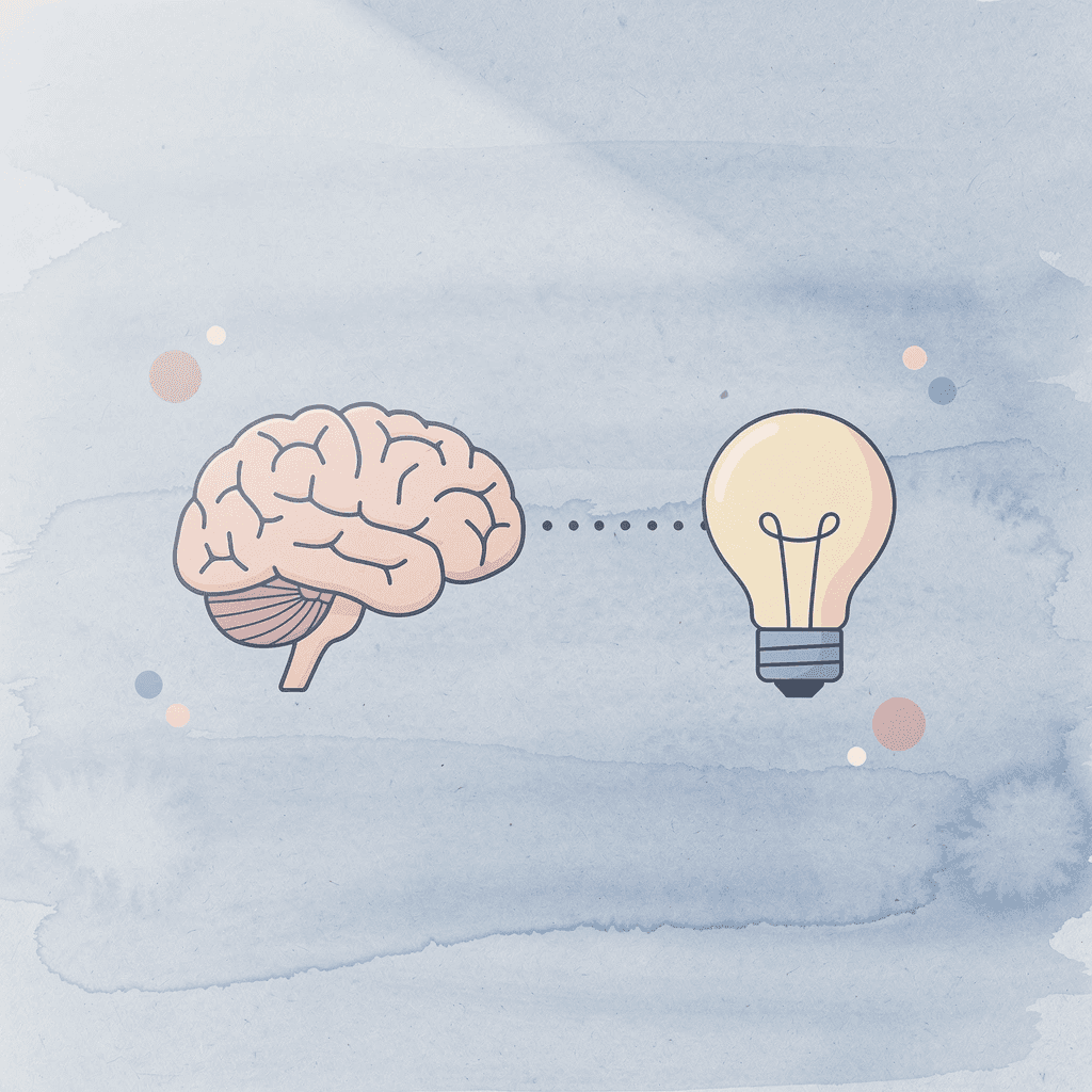 Book connected to bar chart showing curriculum and progress tracking relationship