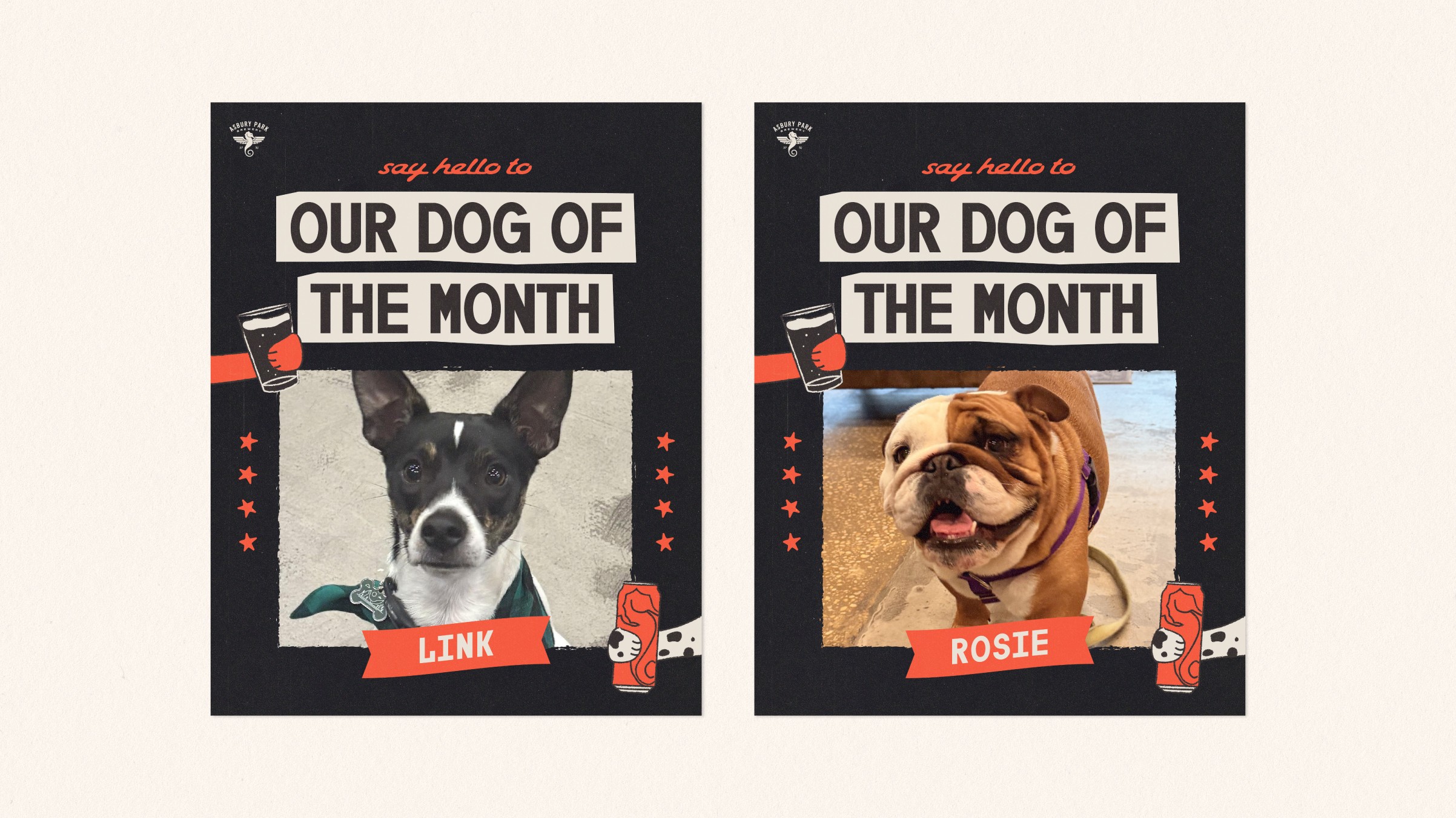 Dog of the month flyer design