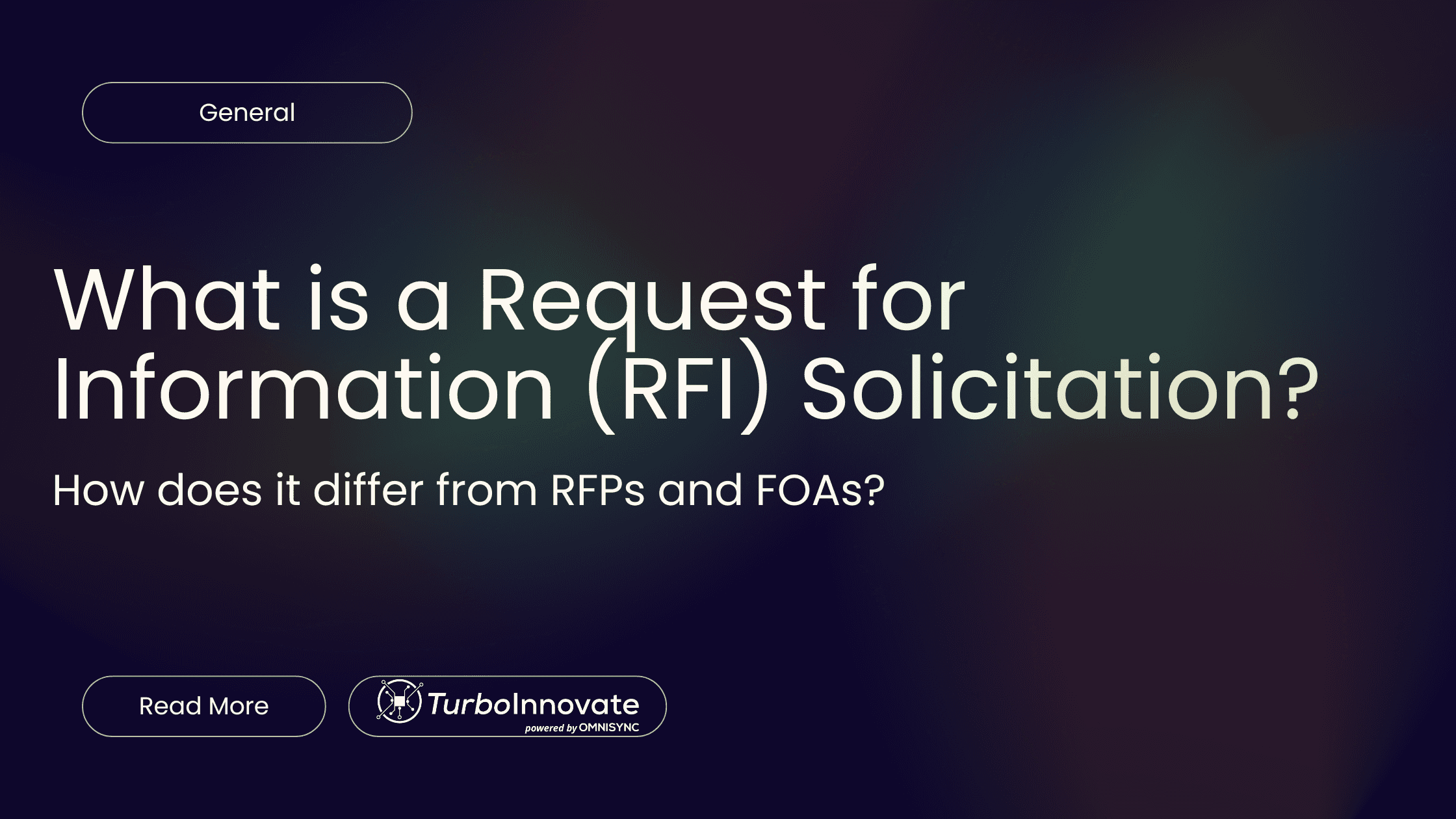 What is a Request for Information (RFI) Solicitation?