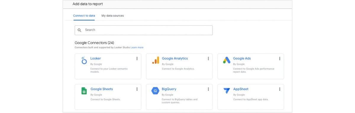 Looker Studio data sources