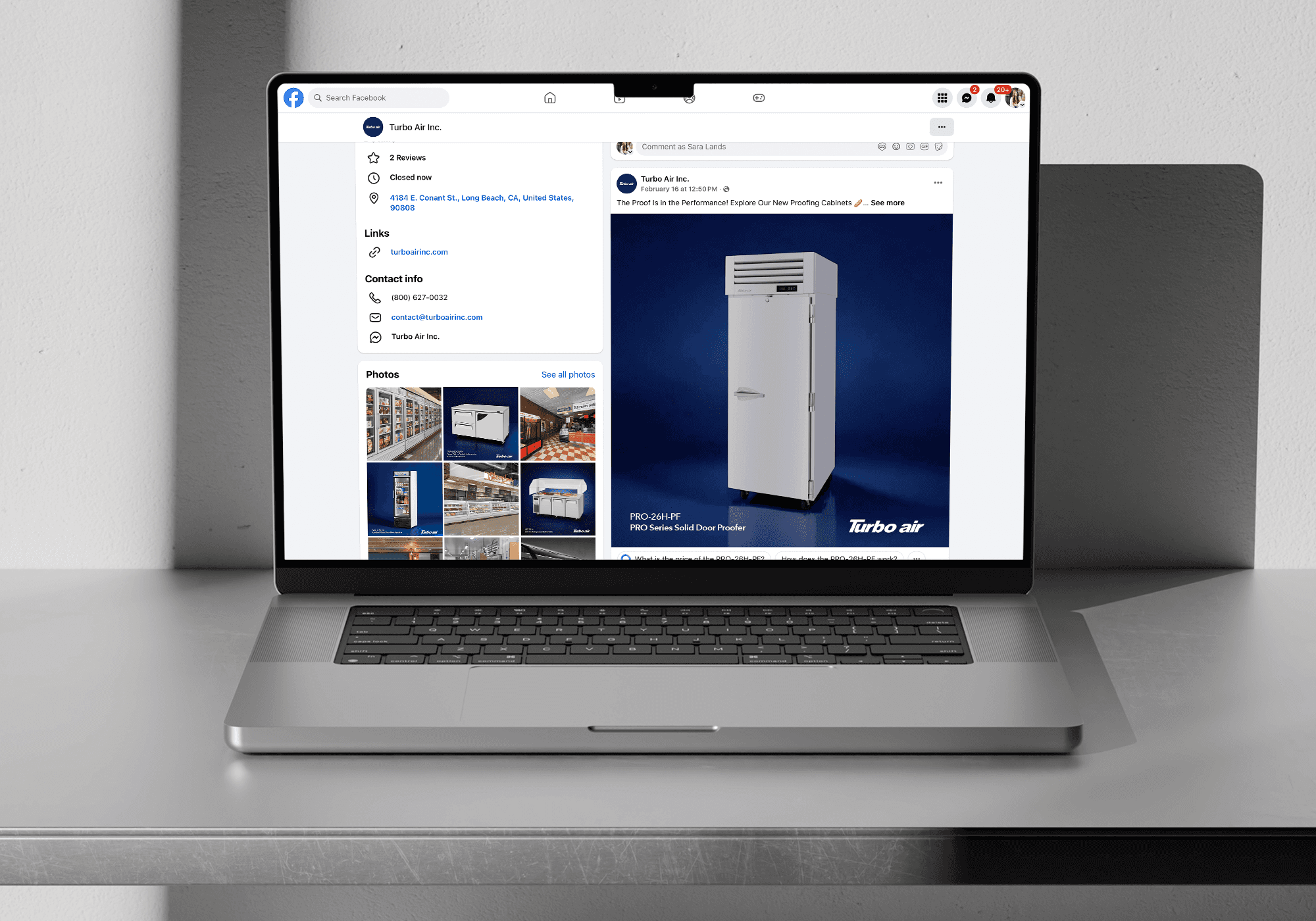 Turbo Air Facebook Channel