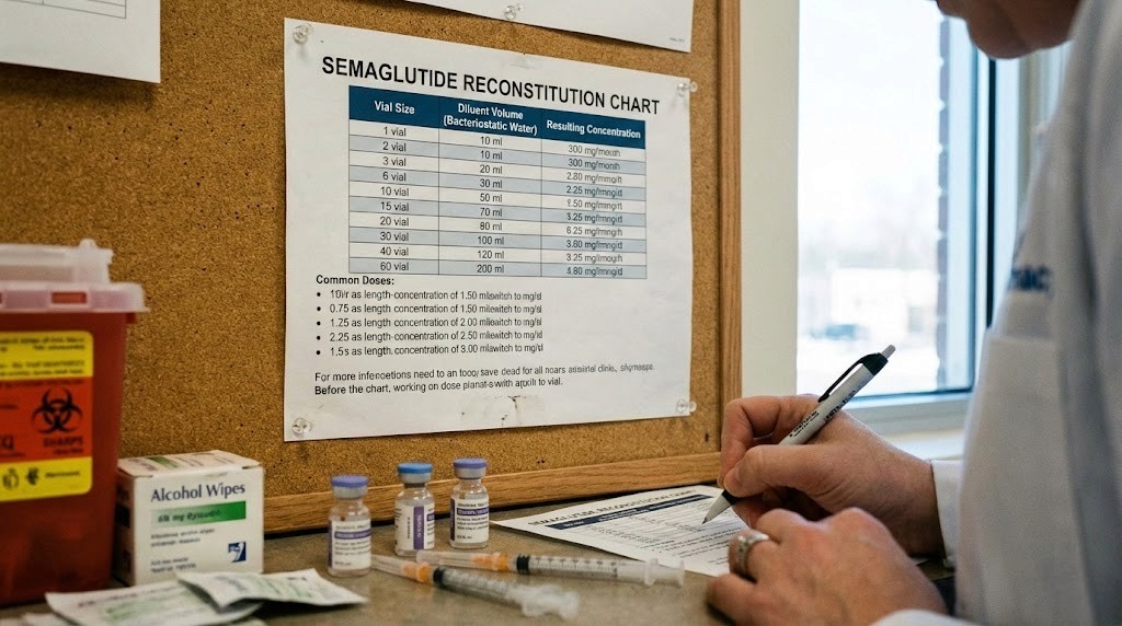 Semaglutide reconstitution chart