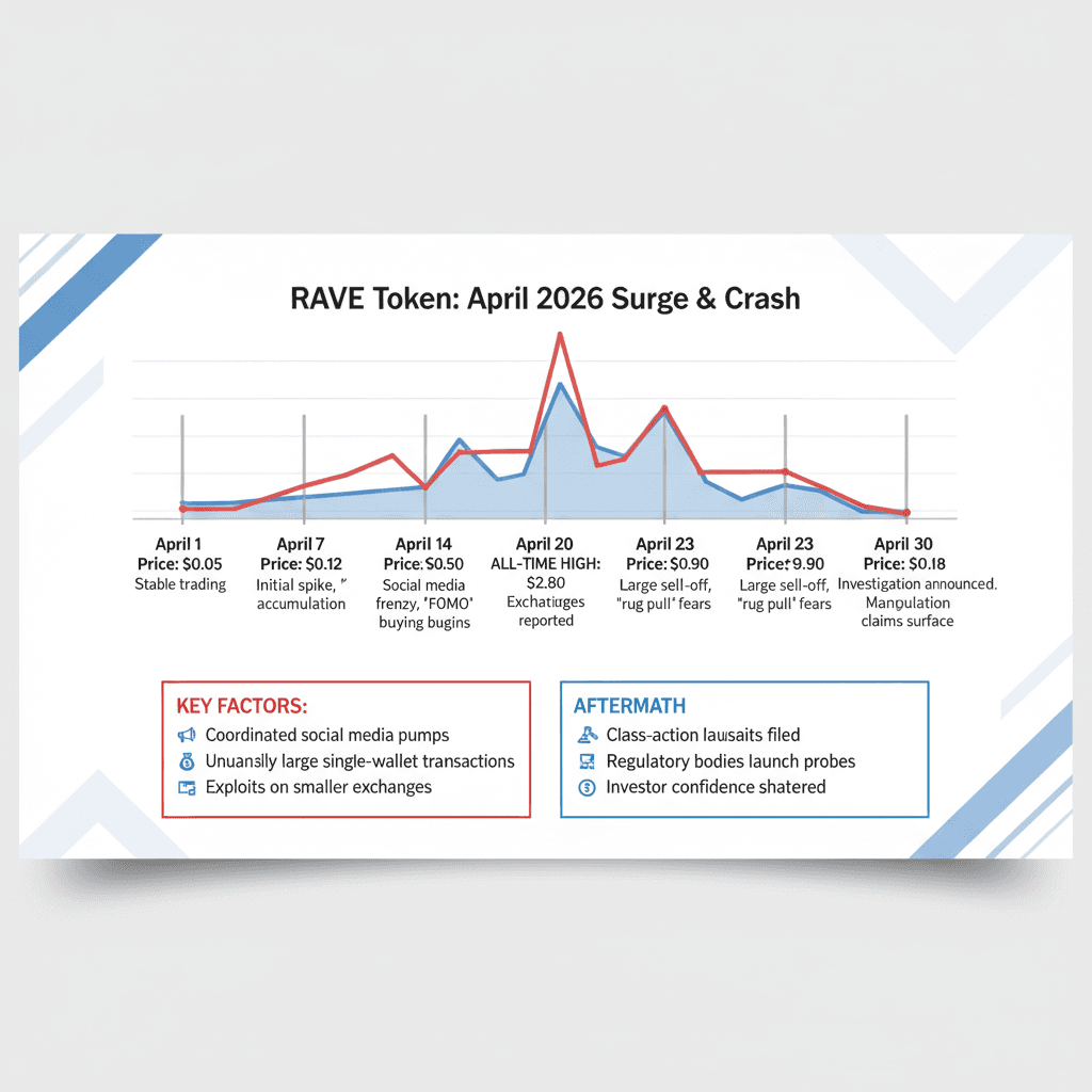 RAVE token timeline infographic