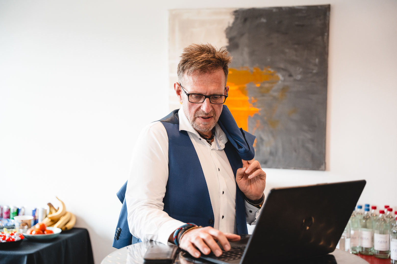 Coach explaining something to an athlete