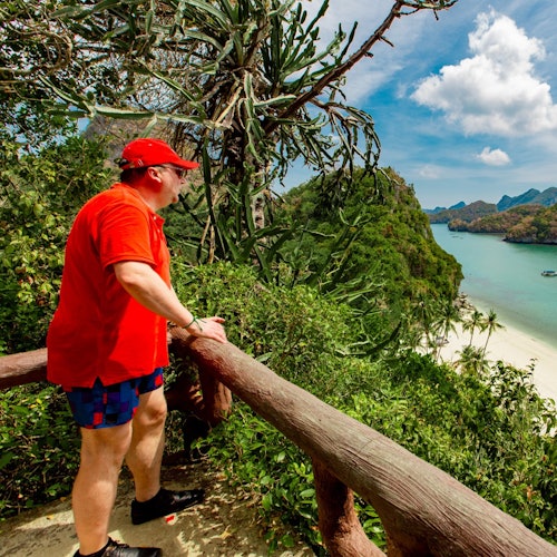 Embark on a scenic tour around the 42 breathtaking islands of the park.