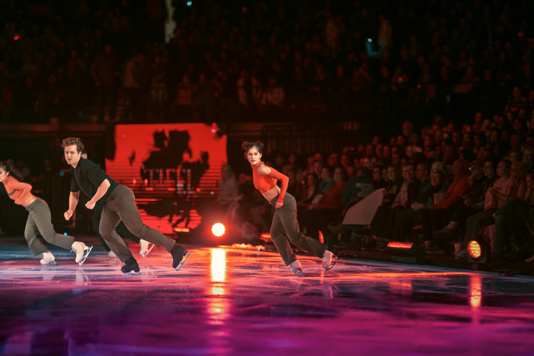 Alyssa Liu and Olympic crew perform in chicago at the All state Arena in Ice Skating Perfection