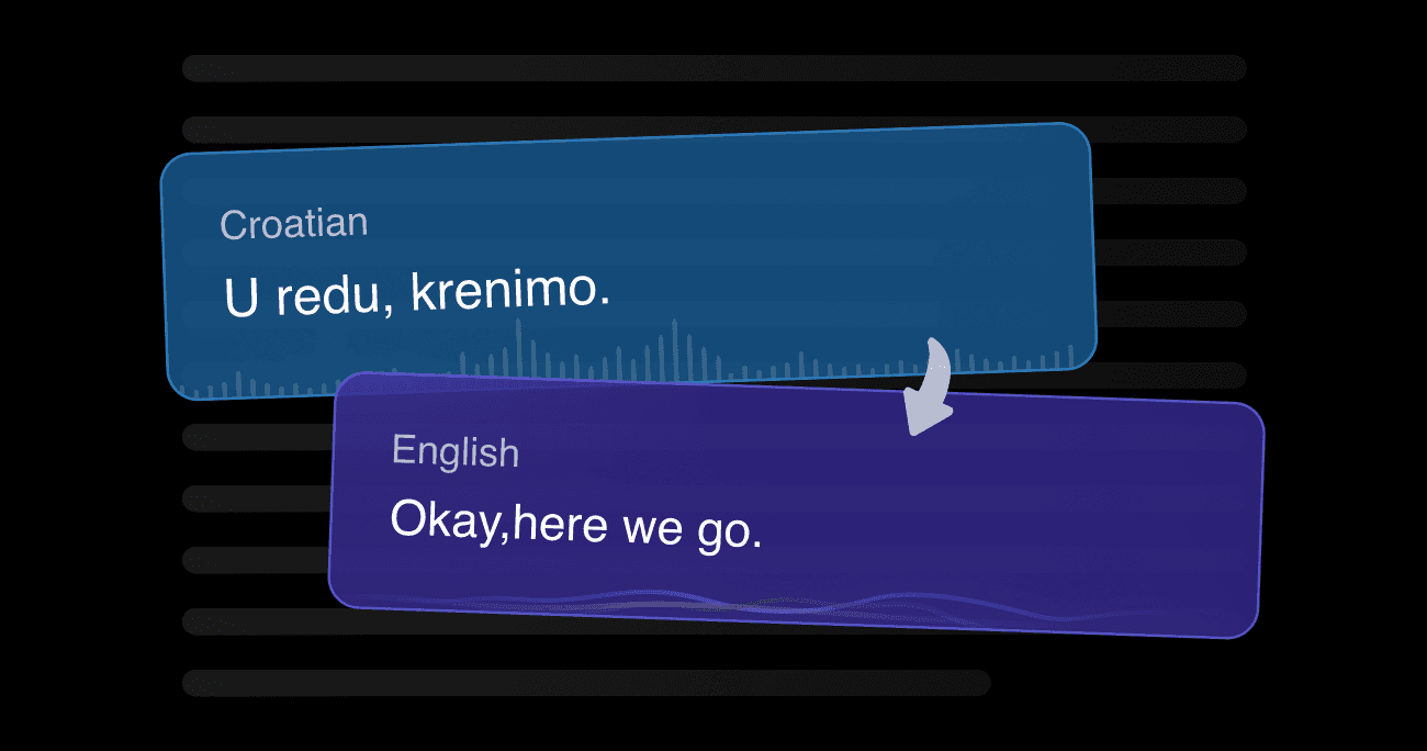 Vozo's AI video translator showing context-aware Spanish translation