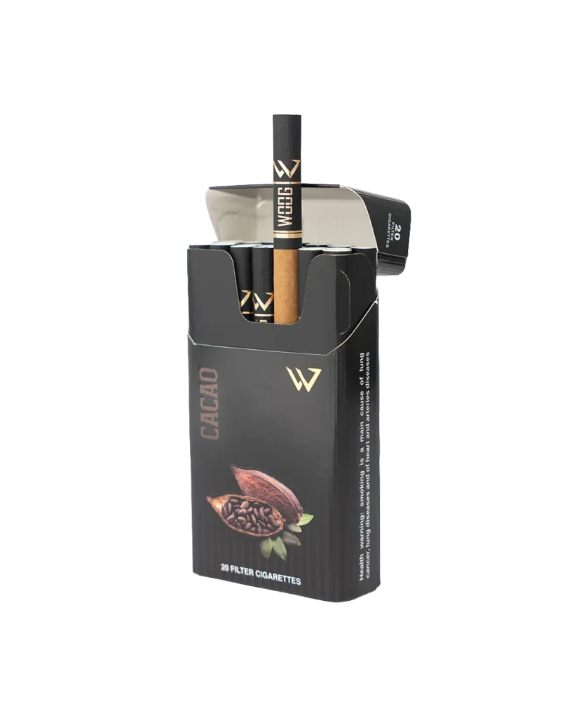 Woog Chocolate cigarette pack.