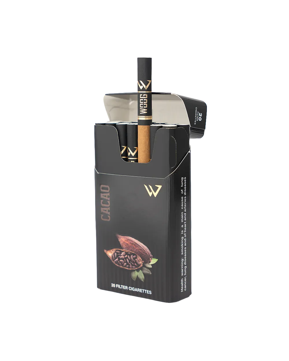 Woog Chocolate cigarette pack.