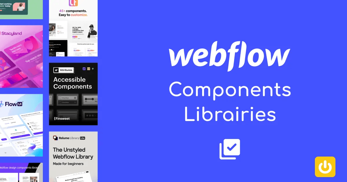 Webflow component libraries