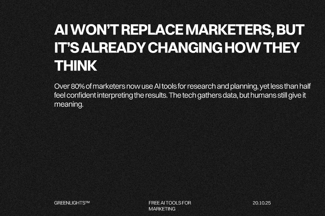 AI tools for market research and strategy - marketers using artificial intelligence to analyse trends, summarise insights, and plan smarter campaigns.