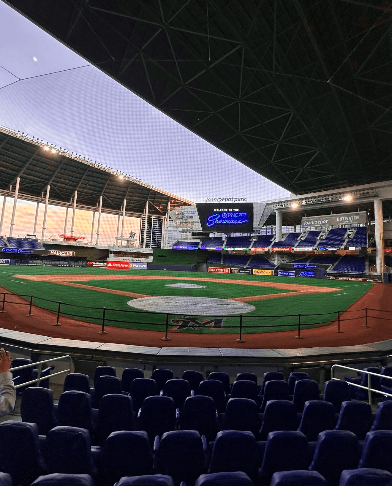 a stadium