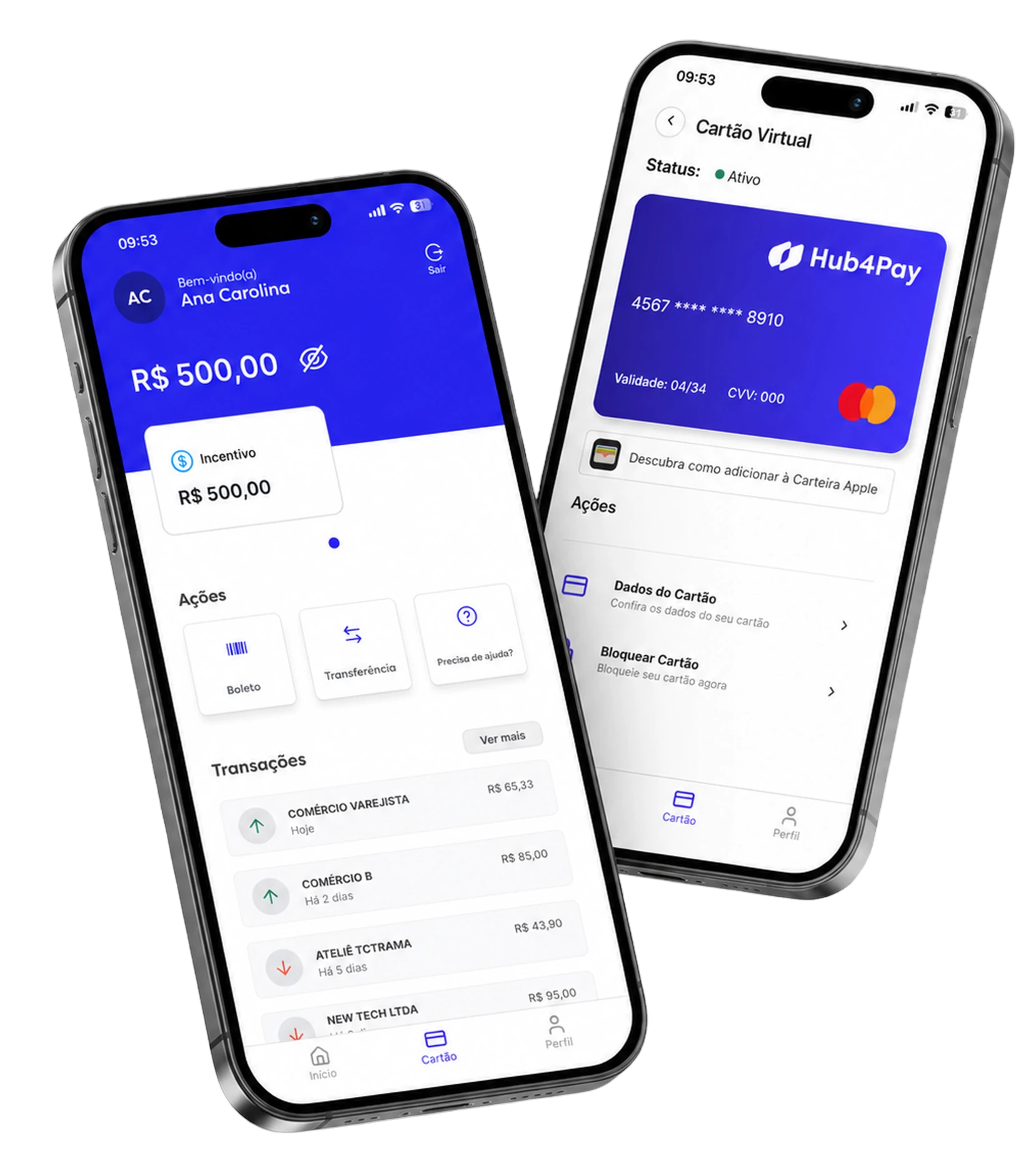 Cartão virtual - Plataforma de Pagamento de Promoções, Incentivo e Premiações | Hub 4pay
